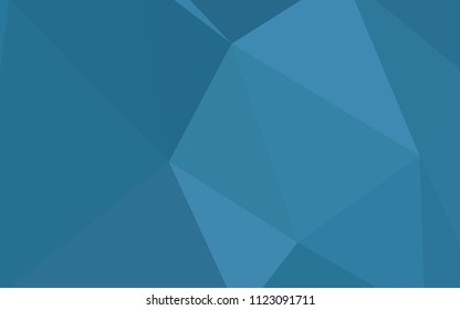 Light BLUE vector polygonal background. Geometric illustration in Origami style with gradient.  Textured pattern for your backgrounds.