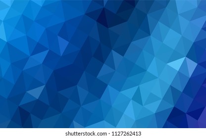 Light BLUE vector polygonal background. Polygonal abstract illustration with gradient. A new texture for your web site.