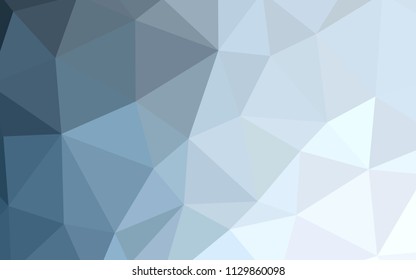 Light BLUE vector polygonal background. Creative geometric illustration in Origami style with gradient. Triangular pattern for your design.