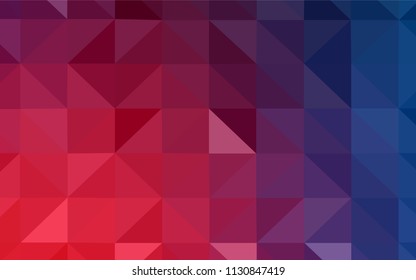 Light BLUE vector polygonal background. Triangular geometric sample with gradient.  Brand new design for your business.