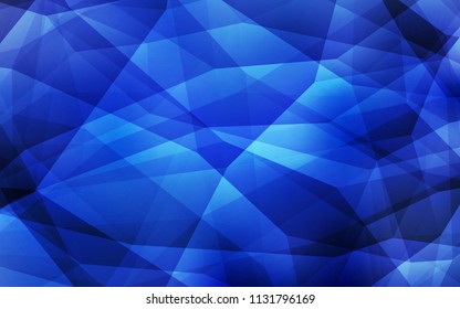 Light BLUE vector polygonal background. Glitter abstract illustration with an elegant triangles. A new texture for your web site.