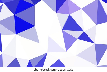 Light BLUE vector polygonal background. Triangular geometric sample with gradient.  A new texture for your web site.