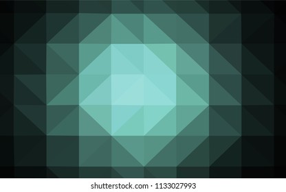 Light BLUE vector polygonal background. Colorful abstract illustration with triangles. Completely new template for your banner.