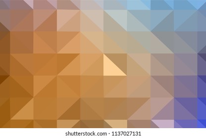 Light BLUE vector polygonal background. Colorful illustration in polygonal style with gradient. Pattern for a brand book's backdrop.