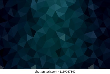 Light BLUE vector polygonal background. A completely new color illustration in a polygonal style. Polygonal design for your web site.