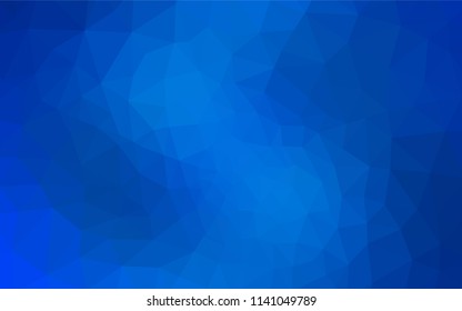 Light BLUE vector polygonal background. Creative illustration in halftone style with triangles. A completely new design for your leaflet.