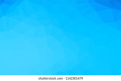Light BLUE vector polygonal background. Colorful abstract illustration with gradient. The completely new template can be used for your brand book.