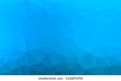 Light BLUE vector polygonal background. Brand new colored illustration in blurry style with gradient. Brand new design for your business.