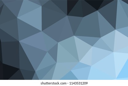 Light BLUE vector polygonal background. A sample with polygonal shapes. Template for cell phone's backgrounds.