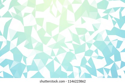 Light BLUE vector polygonal background. A completely new color illustration in a polygonal style. Brand new design for your business.