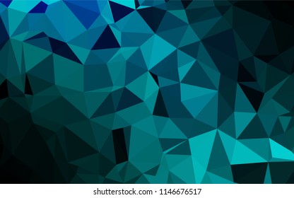 Light BLUE vector polygonal background. Colorful illustration in abstract style with gradient. Brand new style for your business design.