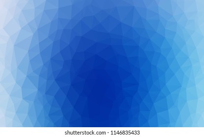 Light BLUE vector polygonal background. Colorful illustration in abstract style with triangles. Best triangular design for your business.