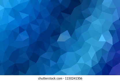 Light BLUE vector polygonal background. Modern abstract illustration with triangles. Template for cell phone's backgrounds.