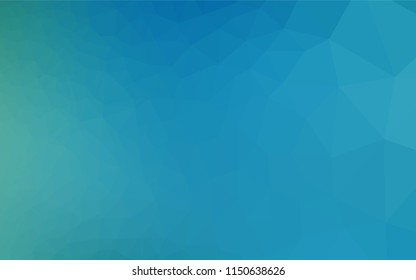 Light BLUE vector polygonal background. Brand new colored illustration in blurry style with gradient. The textured pattern can be used for background.