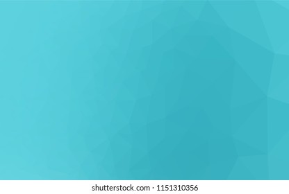 Light BLUE vector polygonal background. Brand new colored illustration in blurry style with gradient. The completely new template can be used for your brand book.