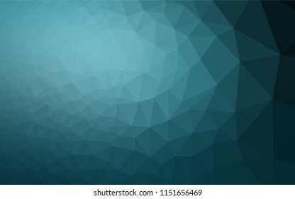 Light BLUE vector polygonal background. A vague abstract illustration with gradient. The polygonal design can be used for your web site.