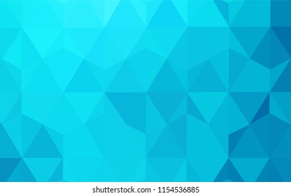 Light BLUE vector polygonal background. Colorful illustration in abstract style with triangles. A new texture for your web site.