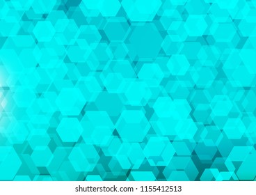 Light BLUE vector polygonal background. Glitter abstract illustration with an elegant design. A completely new template for your business design.