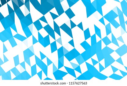 Light BLUE vector polygonal background. Shining colored illustration in a Brand new style. The completely new template can be used for your brand book.