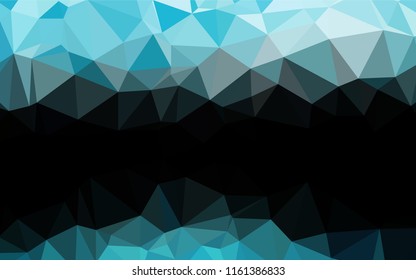 Light BLUE vector polygonal background. Brand new colored illustration in blurry style with gradient. A new texture for your design.