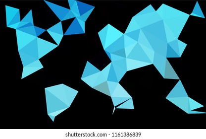 Light BLUE vector polygonal background. Modern geometrical abstract illustration with gradient. The template can be used as a background for cell phones.