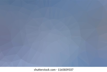 Light BLUE vector polygonal background. Geometric illustration in Origami style with gradient.  The best triangular design for your business.