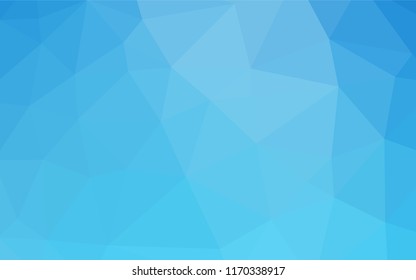 Light BLUE vector polygonal background. A vague abstract illustration with gradient. A completely new template for your business design.
