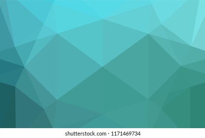 Light BLUE vector polygonal background. Triangular geometric sample with gradient.  Brand new design for your business.