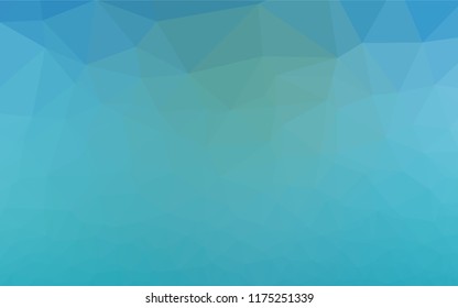 Light BLUE vector polygonal background. Geometric illustration in Origami style with gradient.  A new texture for your design.
