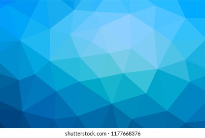 Light BLUE vector polygonal background. Colorful abstract illustration with gradient. Triangular pattern for your business design.