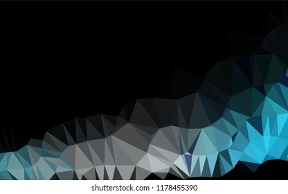 Light BLUE vector polygonal background. Glitter abstract illustration with an elegant design. The template can be used as a background for cell phones.