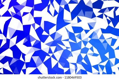 Light BLUE vector polygonal background. Modern abstract illustration with triangles. Brand new style for your business design.