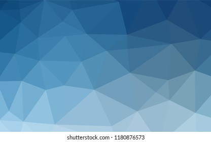 Light BLUE vector polygonal background. An elegant bright illustration with gradient. The elegant pattern can be used as part of a brand book.