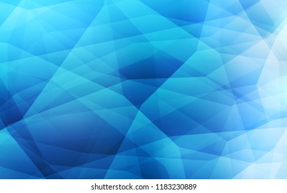Light BLUE vector polygonal background. A sample with polygonal shapes. Textured pattern for your backgrounds.