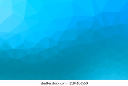 Light BLUE vector polygonal background. Shining colored illustration in a Brand new style. The completely new template can be used for your brand book.