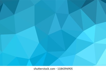 Light BLUE vector polygonal background. Colorful illustration in abstract style with triangles. Textured pattern for your backgrounds.