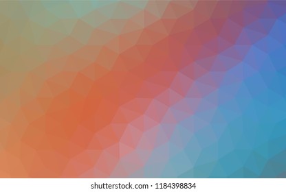 Light BLUE vector polygonal background. Creative illustration in halftone style with triangles. A completely new design for your leaflet.