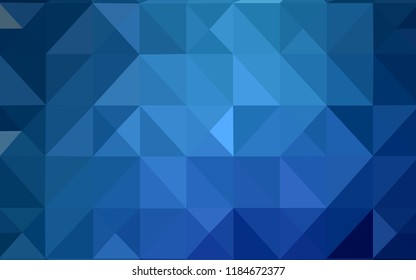 Light BLUE vector polygonal background. Modern abstract illustration with triangles. New template for your brand book.