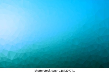 Light BLUE vector polygonal background. Modern geometrical abstract illustration with gradient. Brand new style for your business design.
