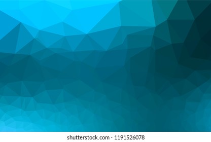 Light BLUE vector polygonal background. A vague abstract illustration with gradient. The elegant pattern can be used as part of a brand book.