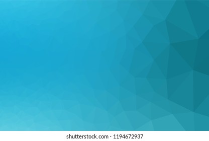 Light BLUE vector polygonal background. Geometric illustration in Origami style with gradient.  A completely new template for your business design.