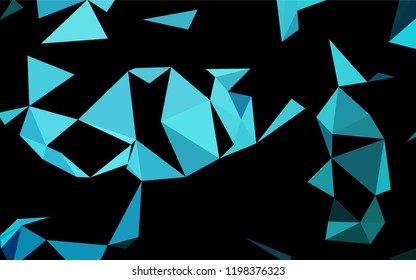 Light BLUE vector polygonal background. Glitter abstract illustration with an elegant design. A new texture for your design.
