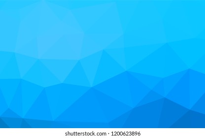Light BLUE vector polygonal background. Creative geometric illustration in Origami style with gradient. Brand new design for your business.