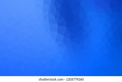 Light BLUE vector polygonal background. Creative illustration in halftone style with triangles. Brand new style for your business design.