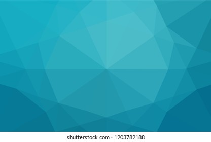 Light BLUE vector polygonal background. A completely new color illustration in a vague style. Triangular pattern for your business design.