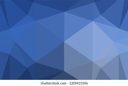 Light BLUE vector polygonal background. Modern geometrical abstract illustration with gradient. A completely new design for your business.