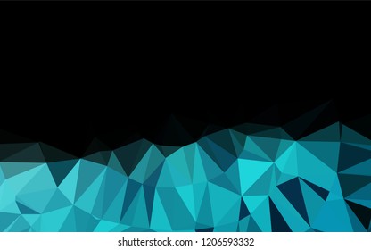 Light BLUE vector polygonal background. Brand new colored illustration in blurry style with gradient. A new texture for your design.