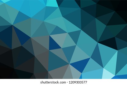 Light BLUE vector polygonal background. Modern geometrical abstract illustration with gradient. A new texture for your design.