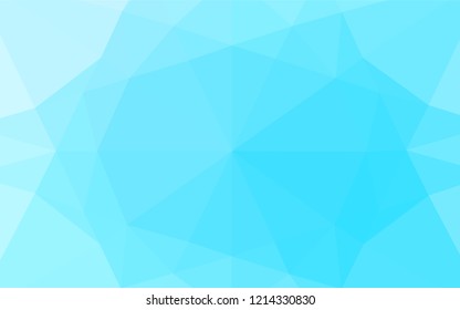 Light BLUE vector polygonal background. Colorful abstract illustration with gradient. Brand new design for your business.