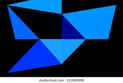 Light BLUE vector polygonal background. Glitter abstract illustration with an elegant design. A completely new design for your business.